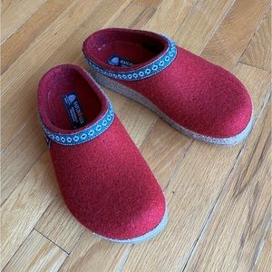 Haflinger 38 GZ Classic Grizzly Wool Clog